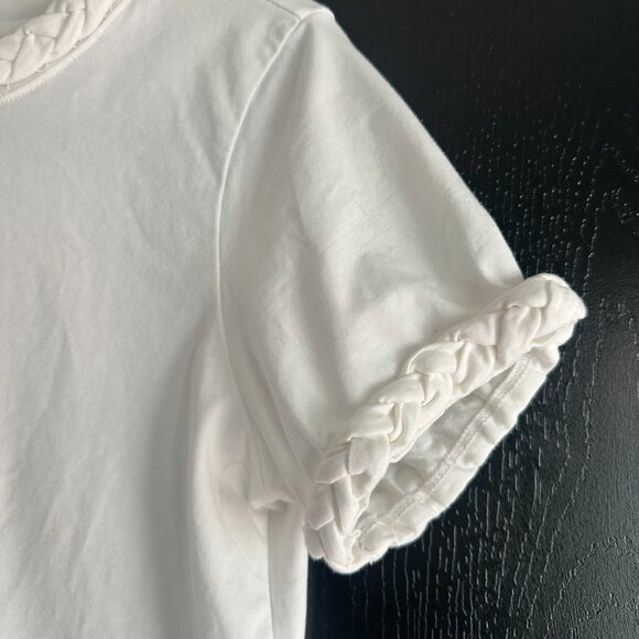 Cinq a Sept Braided Tee - White, Small - Picture 7 of 14